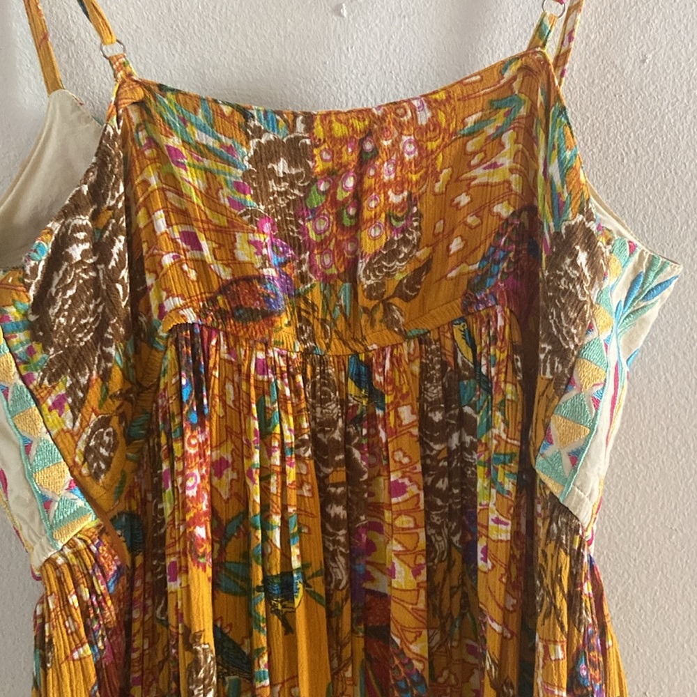 Raga X Anthropologie Women's Parkland Maxi Dress Embroiderd size S - Picture 11 of 11